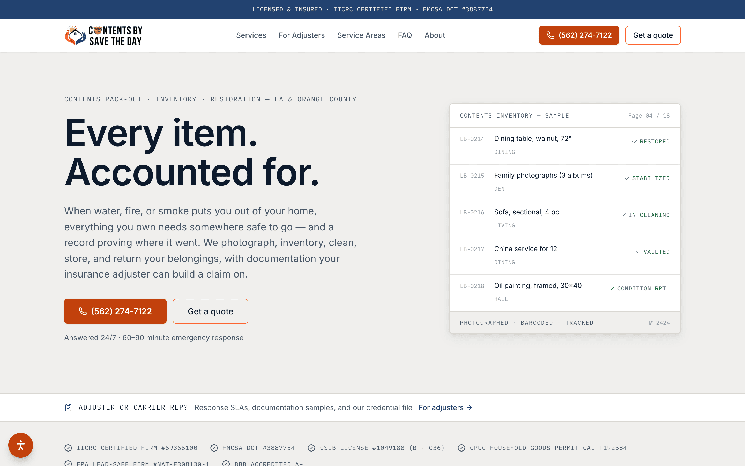 Contents by Save The Day website