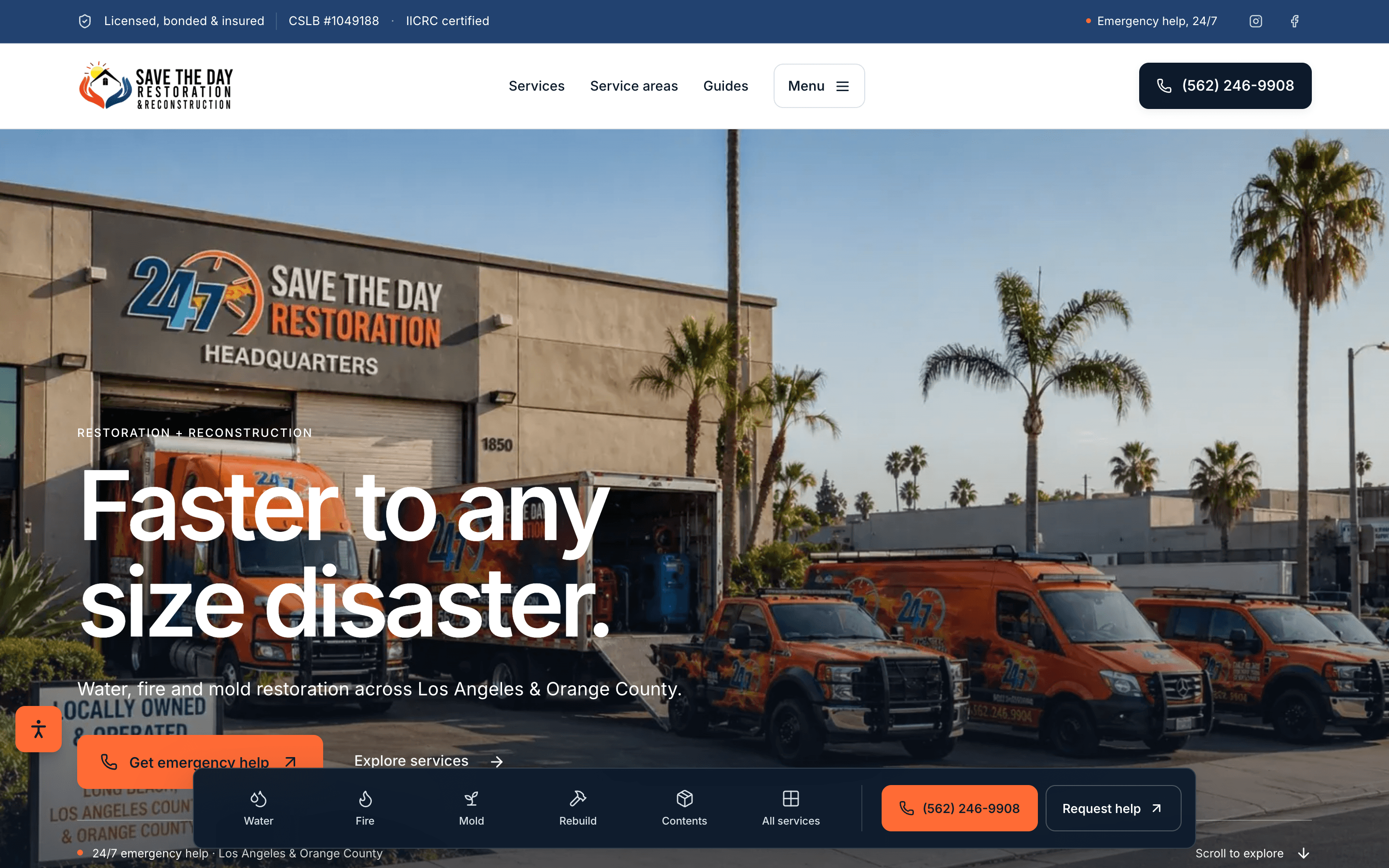 Save The Day Restoration website
