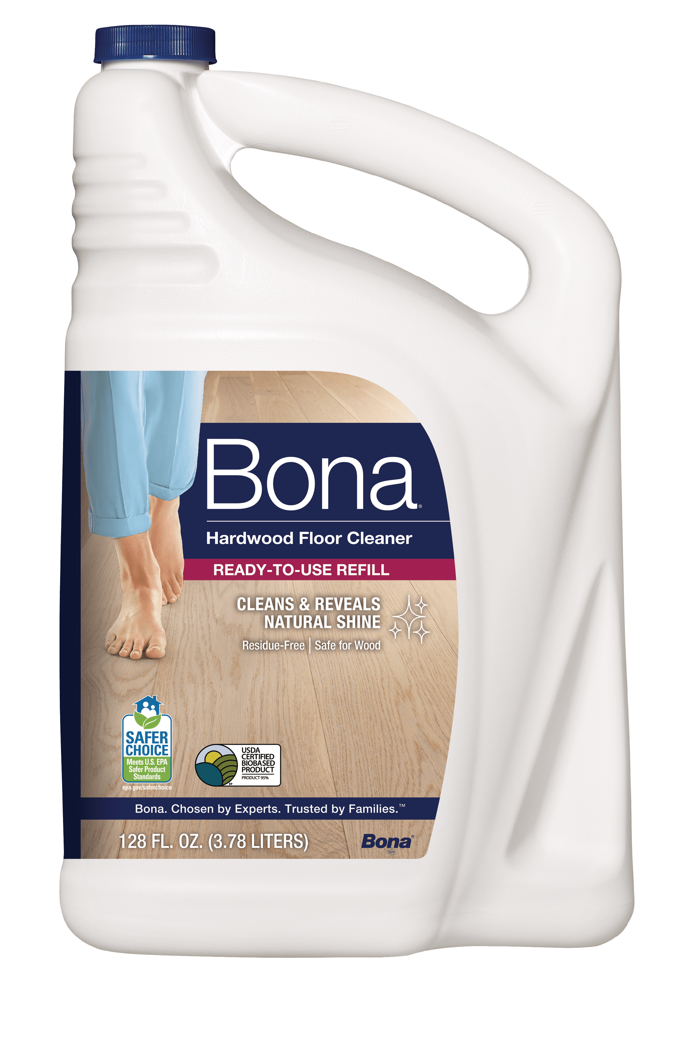 Bona Hardwood Floor Cleaner everyday unscented 128-ounce refill, WM700018159