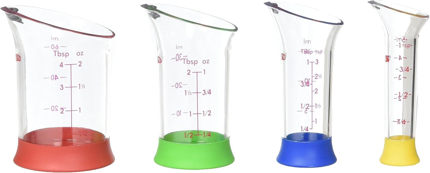 OXO Good Grips four-piece mini measuring beaker set