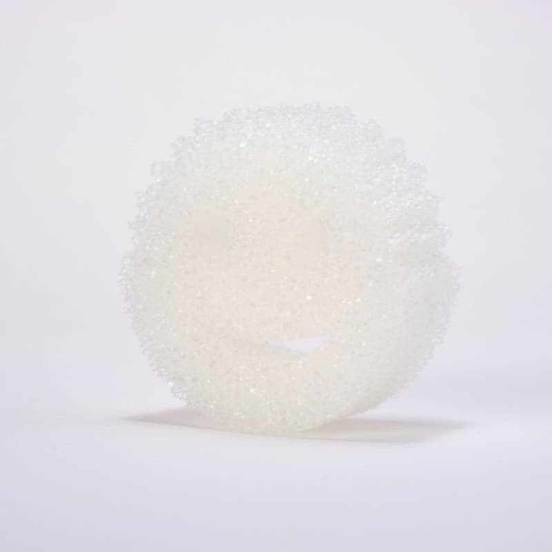 A dye-free Scrub Daddy sponge