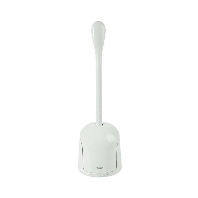 OXO Compact Toilet Brush and Canister in white